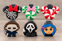 1 oz PocketBac Hand Sanitizer Holder Keychain Halloween Christmas Holiday Sanitizer Case | PETG Bag Backpack Accessory