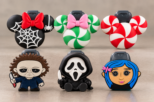 1 oz PocketBac Hand Sanitizer Holder Keychain Halloween Christmas Holiday Sanitizer Case | PETG Bag Backpack Accessory
