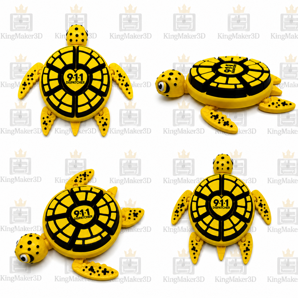 Turtle Shell MultiClicker Fidget | 3D Printed Fidget Toy | Sensory Clicker | Desk Fidget | Multiple Color Options | 911 Dispatcher