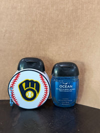 MLB Baseball Team PocketBac Holder, 1 oz Hand Sanitizer Keychain, Baseball Fan Gift, Sports Team Accessory
