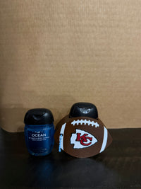 NFL Football Team PocketBac Holder, 1 oz Bath & Body Works Hand Sanitizer Keychain, Football Fan Gift, Sports Team Accessory