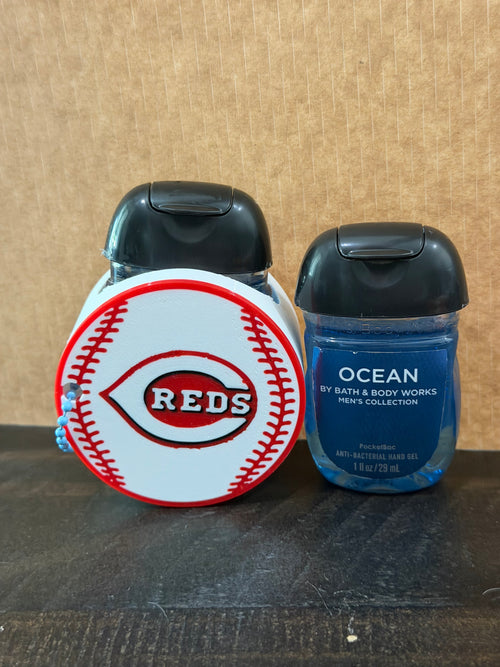MLB Baseball Team PocketBac Holder, 1 oz Hand Sanitizer Keychain, Baseball Fan Gift, Sports Team Accessory