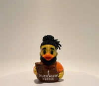 Starbucks, Dunkin Donuts, 7 Brew, Tim Horton's, Cafe Bustelo, Joffrey's, Scooter’s, Black Rifle Coffee, Better Buzz, and Dutch Bros Inspired Duck
