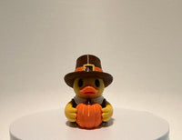 Thanksgiving Pilgrim Duck | 3D Printed Fall Duck Figurine | Cute Turkey Day Decor | Autumn Gift | 2 Inch or 3.5 Inch | PETG