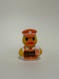 Starbucks, Dunkin Donuts, 7 Brew, Tim Horton's, Cafe Bustelo, Joffrey's, Scooter’s, Black Rifle Coffee, Better Buzz, and Dutch Bros Inspired Duck