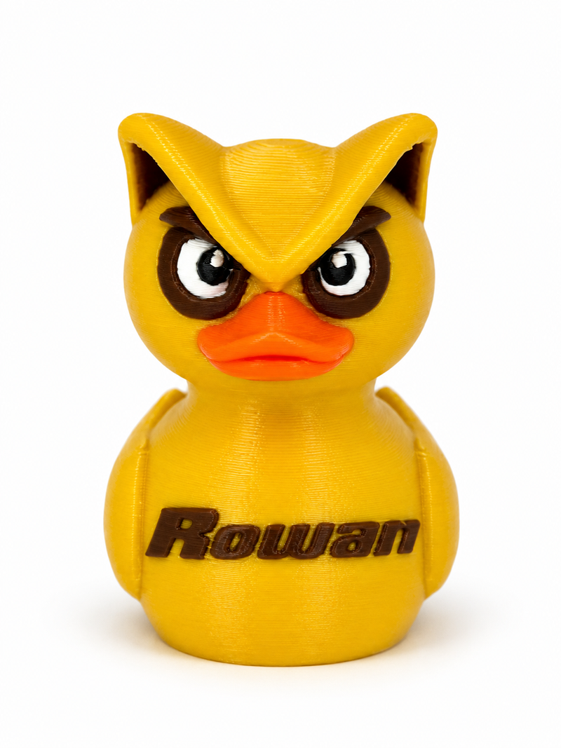 Custom University Duck | Rowan University | 3D Printed College Spirit Duck | 2