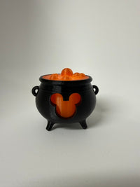 Mouse Ear Cauldron Tea Light Holder, 3D Printed Fall Halloween Decor with LED Light