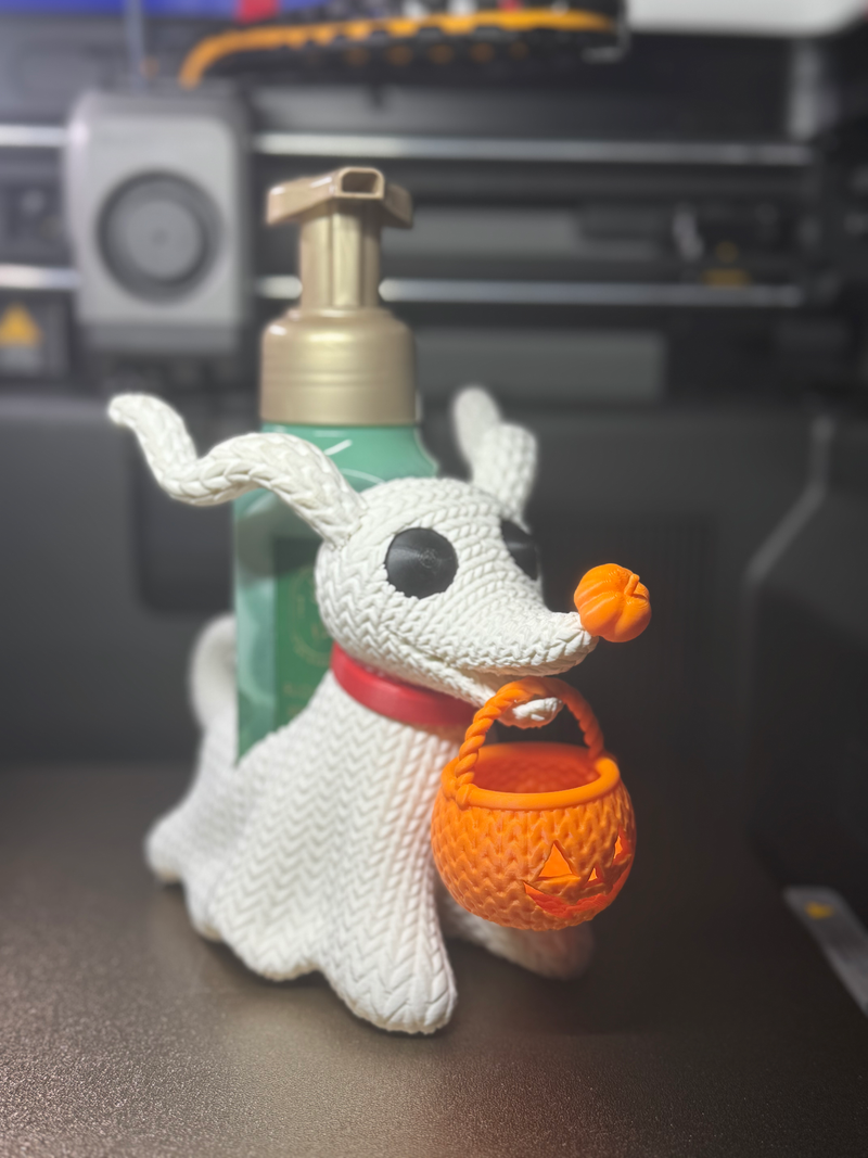 Zero Inspired Soap Holder for Bath & Body Works, The Nightmare Before Christmas Halloween Decor, 3D Printed Ghost Dog Soap Caddy