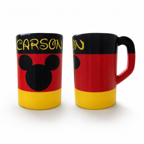 Personalized Mickey Mouse Juice Box Holder, Mouse Inspired Kids Cup, Custom Name Toddler Drink Holder, Birthday Gift, 3D Printed Mug