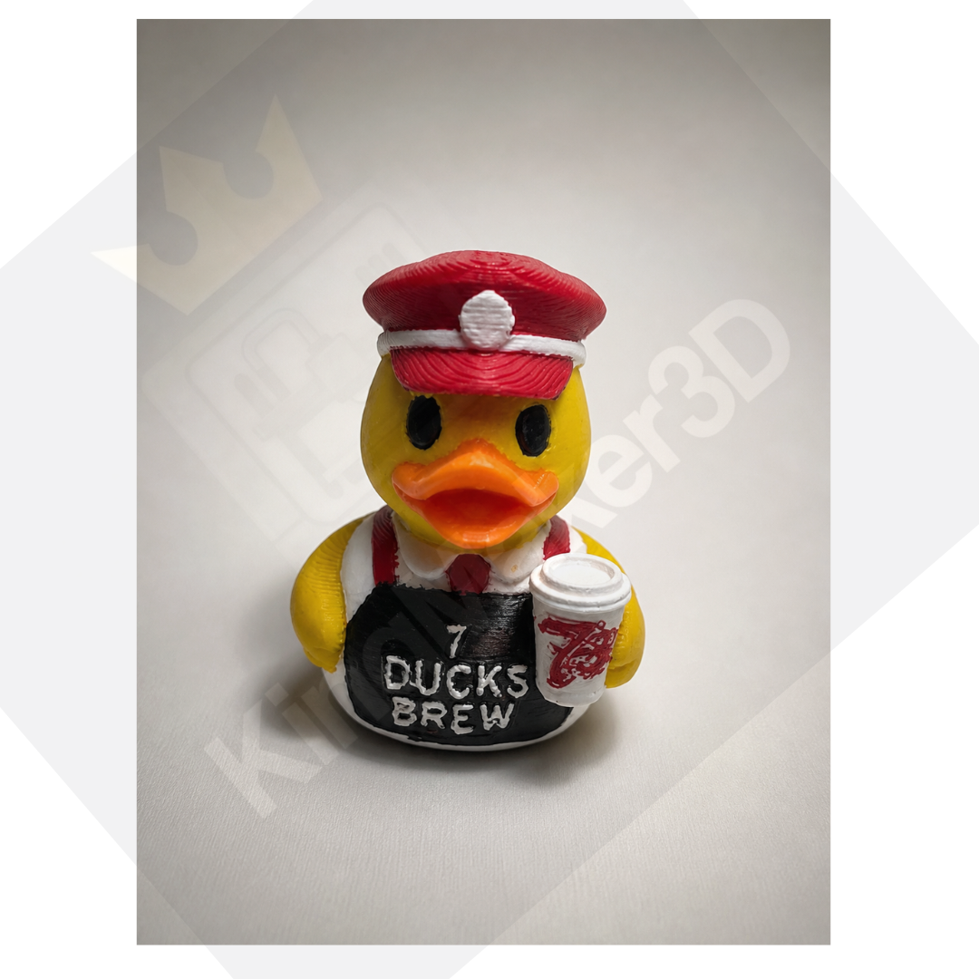 Starbucks, Dunkin Donuts, 7 Brew, Tim Horton's and Dutch Bros Inspired Duck