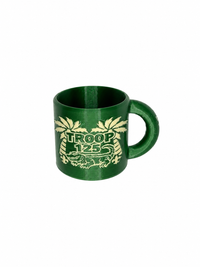 Personalized Camp Mug Ornament, Custom Coffee Cup Ornament, Sports Team, Troop & Coworker Gift, 20 Color Combinations
