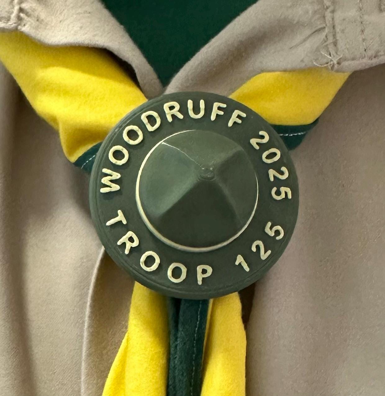 Custom Neckerchief Slide / Summer Camp / High Adventure Personalized Woggle