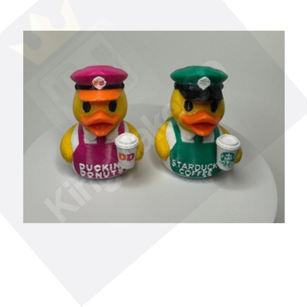 Starbucks, Dunkin Donuts, 7 Brew, Tim Horton's Cafe Bustelo and Dutch Bros Inspired Duck