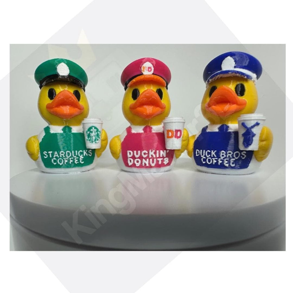 Starbucks, Dunkin Donuts, 7 Brew, Tim Horton's Cafe Bustelo and Dutch Bros Inspired Duck