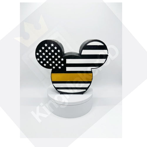 Mickey Inspired Pen and Pencil Holder | First Responder Thin Line | Disney Inspired Desk Decor | Office or Classroom Organizer