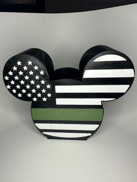 Mickey Inspired Soap Holder | First Responder Thin Line | Bath and Body Works Hand Soap | Disney Inspired Bathroom Decor |