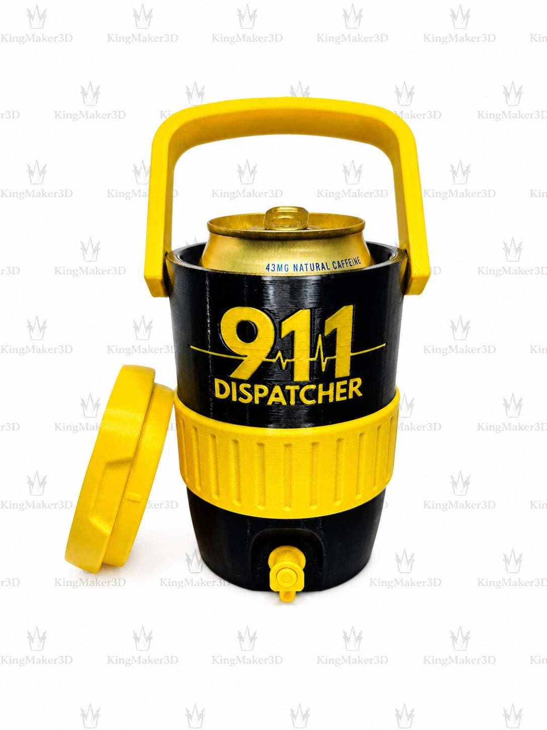 3D Printed Can Cooler with Handle | Fits Standard 12 oz can | Portable Drink Holder | Trending Summer Drink Accessory | Cute Gift