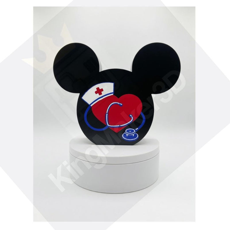 Nurse Inspired Mickey or Minnie Pen & Pencil Holder | RN Gift, Nursing Student Gift | Disney Desk Organizer | Cute Office Decor