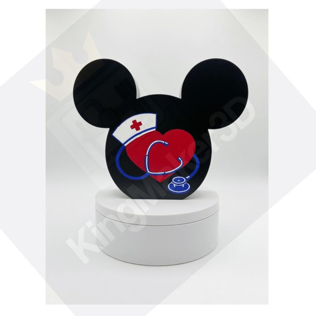 Mickey or Minnie Nurse Inspired Soap Holder | Nursing Gift | Bath and Body Works Soap Dispenser Holder | Cute Disney Bathroom Decor