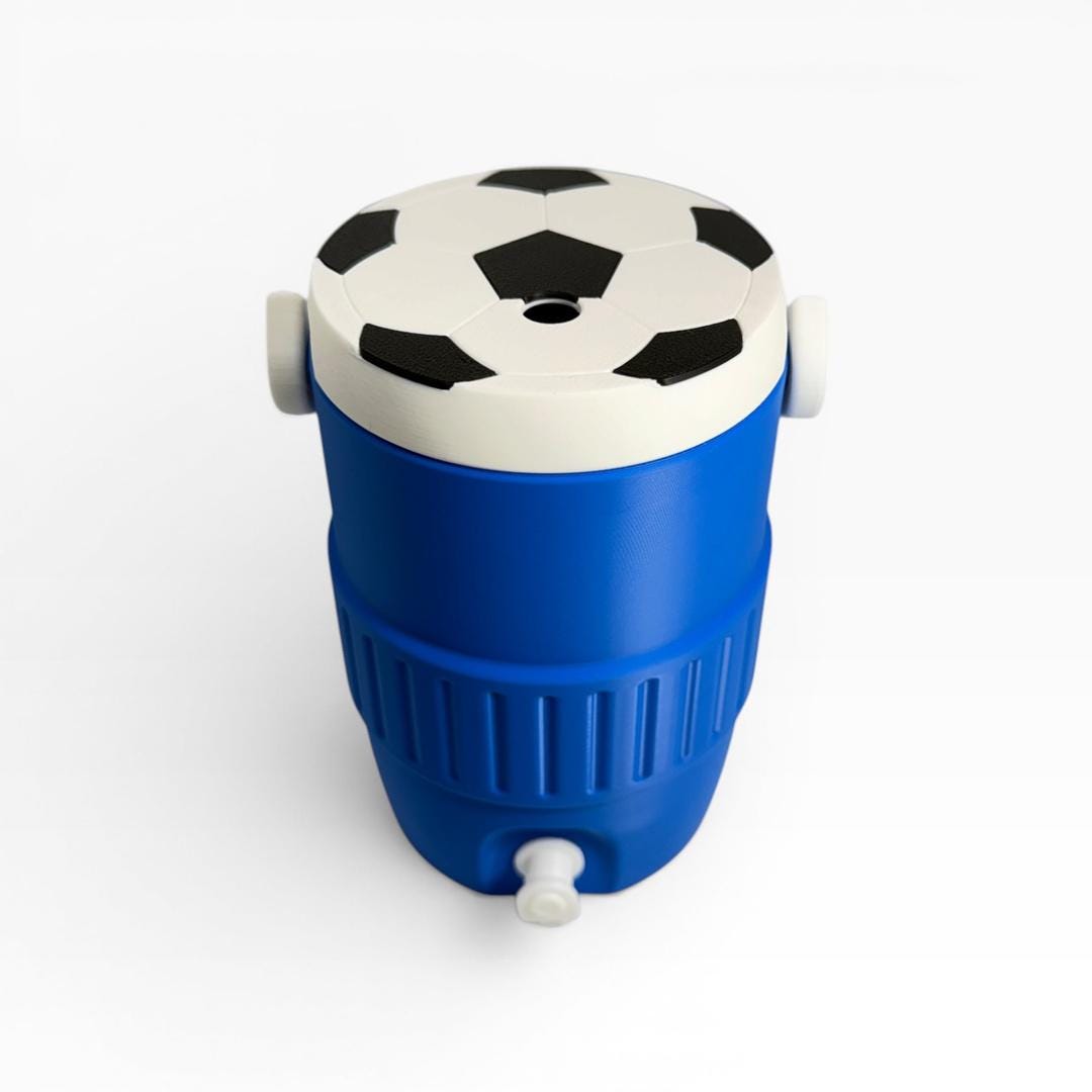 3D Printed Sports Can Cooler Holder | 12 oz PETG Drink Accessory (Soccer, Football, Baseball, Basketball, Golf & Tennis)