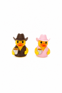 Bourbon T. Quacks Bourbon Inspired Cowboy Duck, 3D Printed Collectible, Whiskey Lover Gift, Jeep Duck, Bar Decor