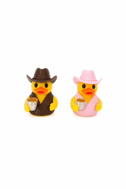 Bourbon T. Quacks Bourbon Inspired Cowboy Duck, 3D Printed Collectible, Whiskey Lover Gift, Jeep Duck, Bar Decor