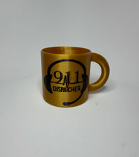 Personalized Camp Mug Ornament, Custom Coffee Cup Ornament, Sports Team, Troop & Coworker Gift, 20 Color Combinations