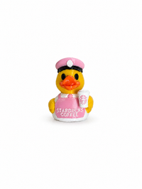 Starbucks, Dunkin Donuts, 7 Brew, Tim Horton's, Cafe Bustelo, Joffrey's, Scooter’s, Black Rifle Coffee, Better Buzz, and Dutch Bros Inspired Duck