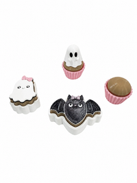 Halloween Clicker Fidget | Bat Ghost Bow Ghost Muffin Clicker | Spooky Cute Fidget Toy | PETG 3D Printed Halloween Gift