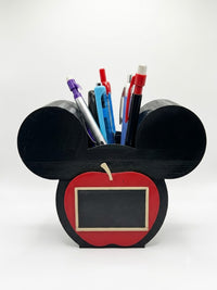 Personalized Teacher Gift | Mickey or Minnie Inspired Pen and Pencil Holder| Classroom Decor | Disney Inspired