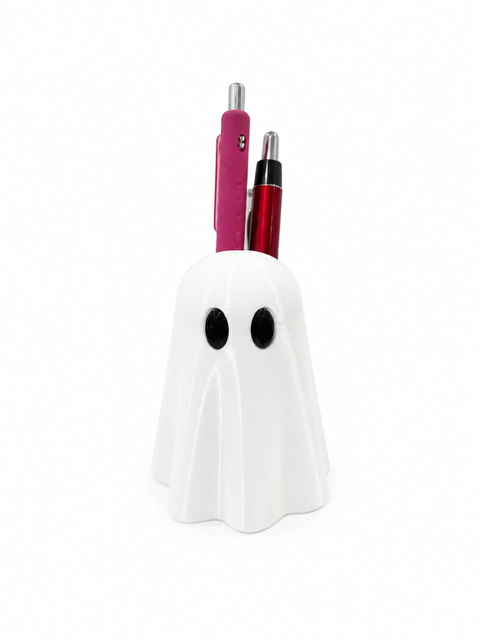 Small Ghost Pen Holder – 3D Printed Desk Organizer