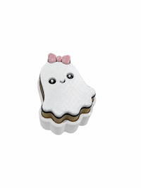 Halloween Clicker Fidget | Bat Ghost Bow Ghost Muffin Clicker | Spooky Cute Fidget Toy | PETG 3D Printed Halloween Gift